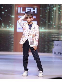 devils n angels - Premium Blazer with T-Shirt and Pocket Square