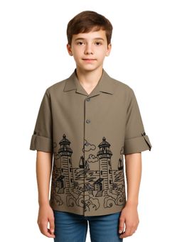 CHARCHIT - Boys Full Sleeves Embroidered Shirt