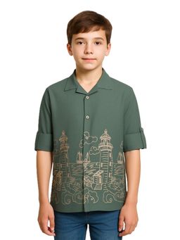 CHARCHIT - Boys Full Sleeves Embroidered Shirt