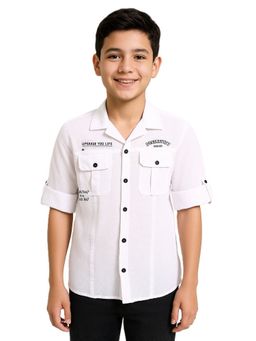 CHARCHIT - Boys Full Sleeves Printed Shirt
