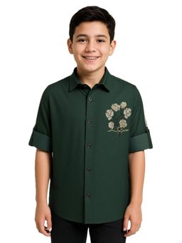 CHARCHIT - Boys Full Sleeves Embellished Shirt