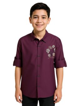 CHARCHIT - Boys Full Sleeves Embellished Shirt