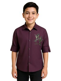 CHARCHIT - Boys Full Sleeves Embellished Shirt