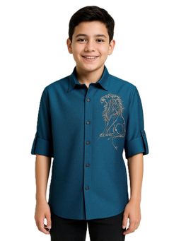 CHARCHIT - Boys Full Sleeves Embellished Shirt