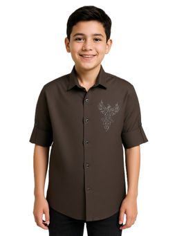 CHARCHIT - Boys Full Sleeves Embellished Shirt