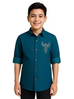 CHARCHIT - Boys Full Sleeves Embellished Shirt