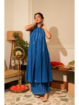 Pink Cactii - Blue Gota Work Co-ord Set