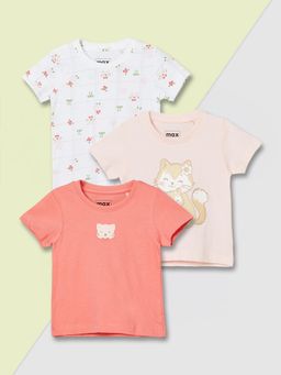 max - Girls Printed T-shirts Multi-Color