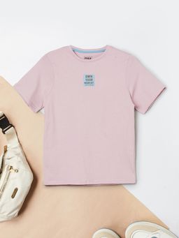 max - Boys Applique T-shirt-Pink