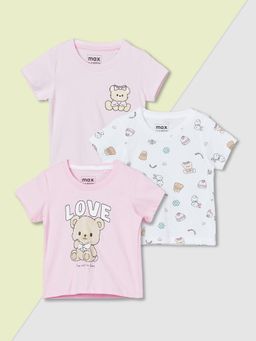 max - Girls Printed T-shirts Multi-Color