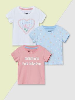 max - Girls Printed T-shirtss-Multi-Color