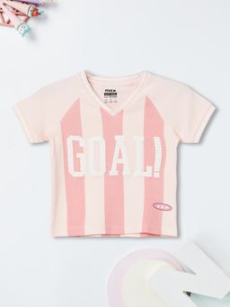 max - Girls Graphic T-shirt-Pink