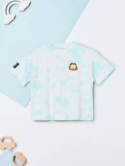 max - Boys Garfield Graphic Print T-shirt-Blue