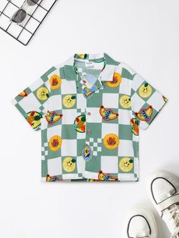 max - Boys Printed Resort Shirt-Multi-Color