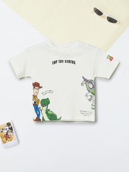 max - Boys Toy Story Graphic Printed T-shirt-Off White