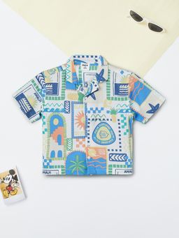 max - Boys Printed Resort Shirt-Multi-Color