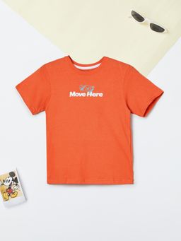 max - Boys Printed T-shirt-Orange