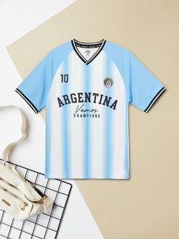max - Boys Printed T-shirt-Blue