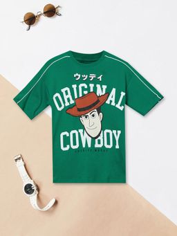 max - Boys Woody Graphic Printed T-shirt-Green