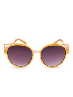 DukieKooky - Black Lens Orange Frame Round Sunglasses (4 Years)