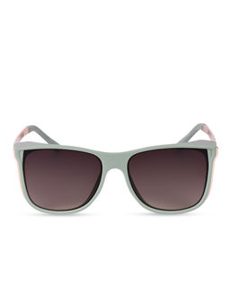 DukieKooky - Black Lens Green Frame Square Sunglasses with UV Protection (4 Years)