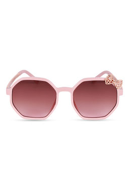 DukieKooky - Brown Lens Pink Frame Square Sunglasses (4 Years)