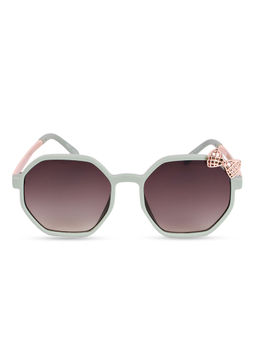 DukieKooky - Black Lens Green Frame Square Sunglasses (4 Years)