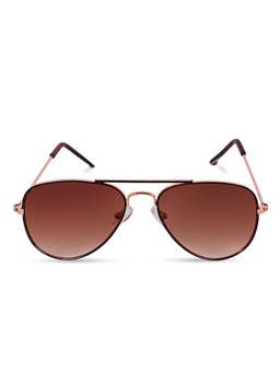 DukieKooky - Kids Brown Lens & Golden Frame Aviator Sunglasses (4 Years)