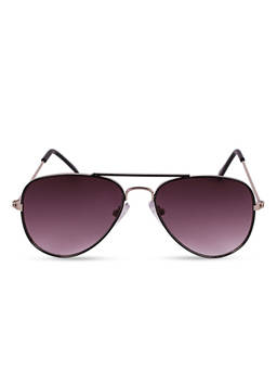 DukieKooky - Kids Black Lens & Black Frame Aviator Sunglasses (4 Years)