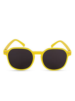 DukieKooky - Kids Black Lens & Yellow Frame Oval Sunglasses (4 Years)