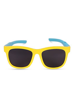 DukieKooky - Kids Black Lens & Yellow Frame Square Sunglasses (4 Years)