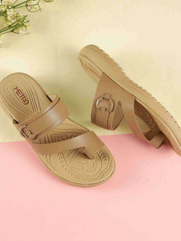 Metro - Women Dark Beige Open Casual Sandals