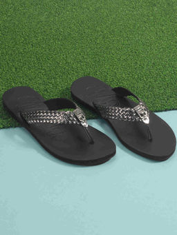 Mochi - Women Metallic Open Casual Flats