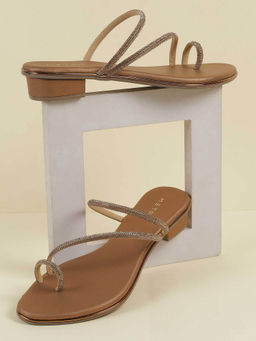 Metro - Women Bronze Open Casual Sandals