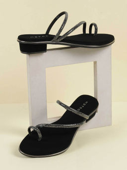 Metro - Women Black Open Casual Sandals