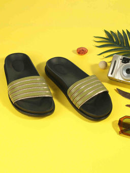 Mochi - Women Green Open Casual Sandals