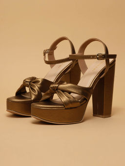 ERIDANI - Fyre Bronze Block Heels