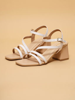 ERIDANI - Juliana White Block Heels