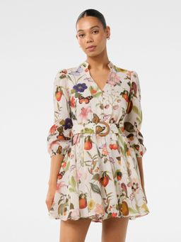 Forever New - Wesley Printed Skater Mini Dress with Belt (Set of 2)