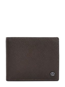 Eske - Sampson Mens Two Fold Wallet, 7 Card Holders, Earth Saffiano