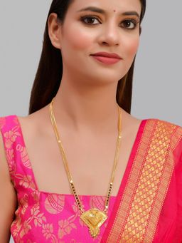 Silvermerc Designs - Gold Plated Jahnvi Thalipeeth Mangalsutra