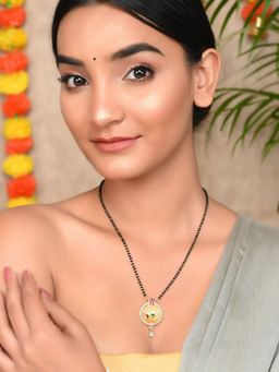 Silvermerc Designs - Gold Plated Pendant Handcrafted Mangalsutra