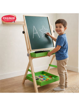 Chanak - 2-in-1 Easel Board Learning Set Multi-Color