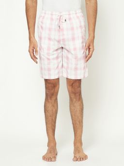 CRIMSOUNE CLUB - Men's Pink Check Lounge Shorts