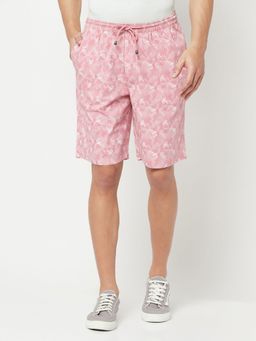 CRIMSOUNE CLUB - Men's Pink Printed Lounge Shorts
