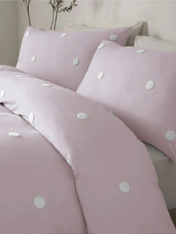 the White Moss - Pink Microfiber Winter 300 GSM Bed Comforter & Pillow Cover (Single)