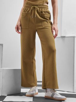 TOKYO TALKIES - Women Brown Solid Track pant