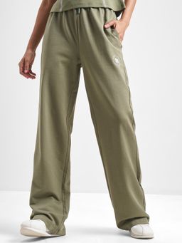 TOKYO TALKIES - Women Olive Sporty Loose Fit Track Pant