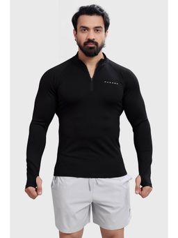 FUAARK - Men Axis High Neck Pullover Black T-Shirt