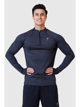 FUAARK - Men Rush Full Sleeve Charcoal T-Shirt